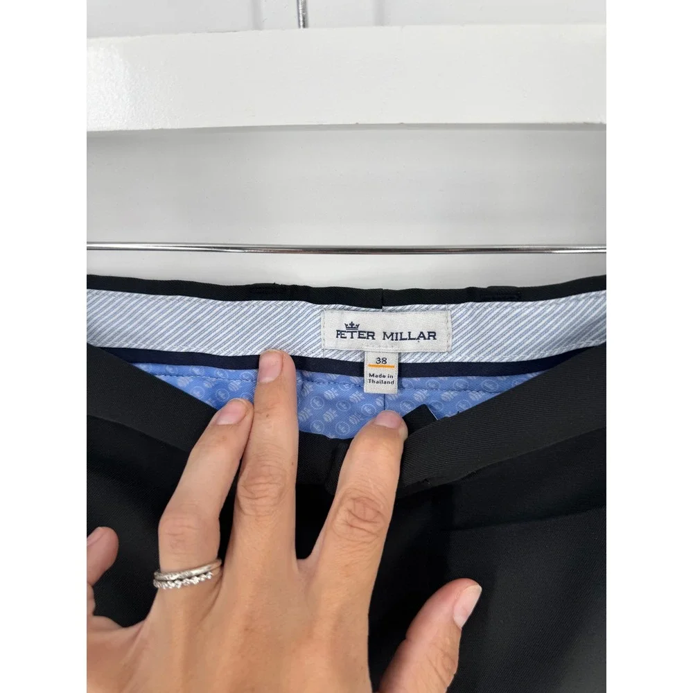 Peter Millar‎ Salem Performance Shorts Mens 38 Black Golf Technical Luxury